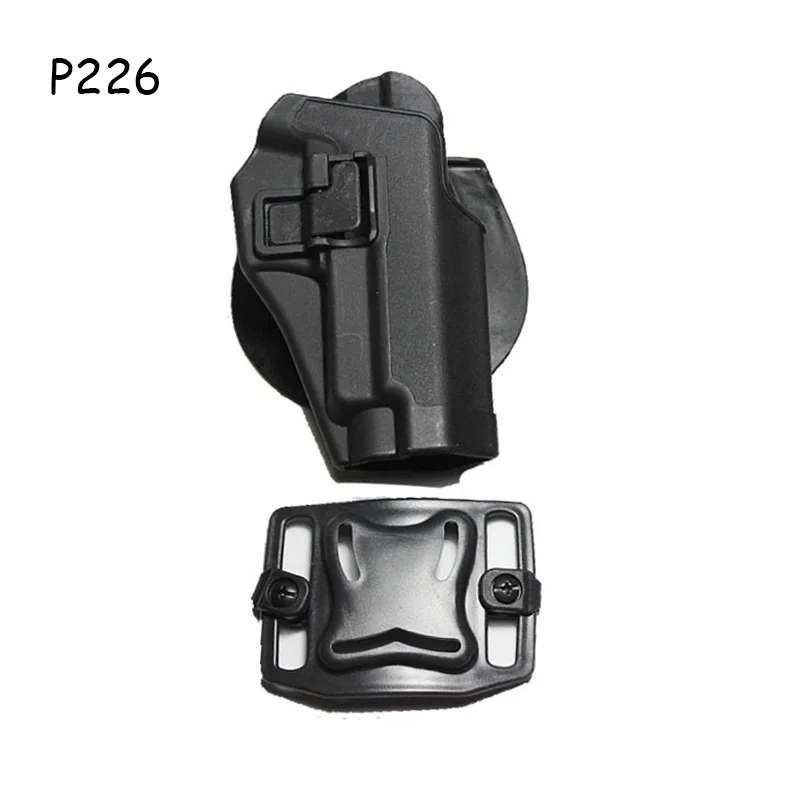 p226 black right Tactical Right Hand Gun Holster for Glock17 19/Colt 1911/Beterra M9/SIG P226/HK USP Pistol Case Airsoft Hunting Accessories - Цвет: p226 black right