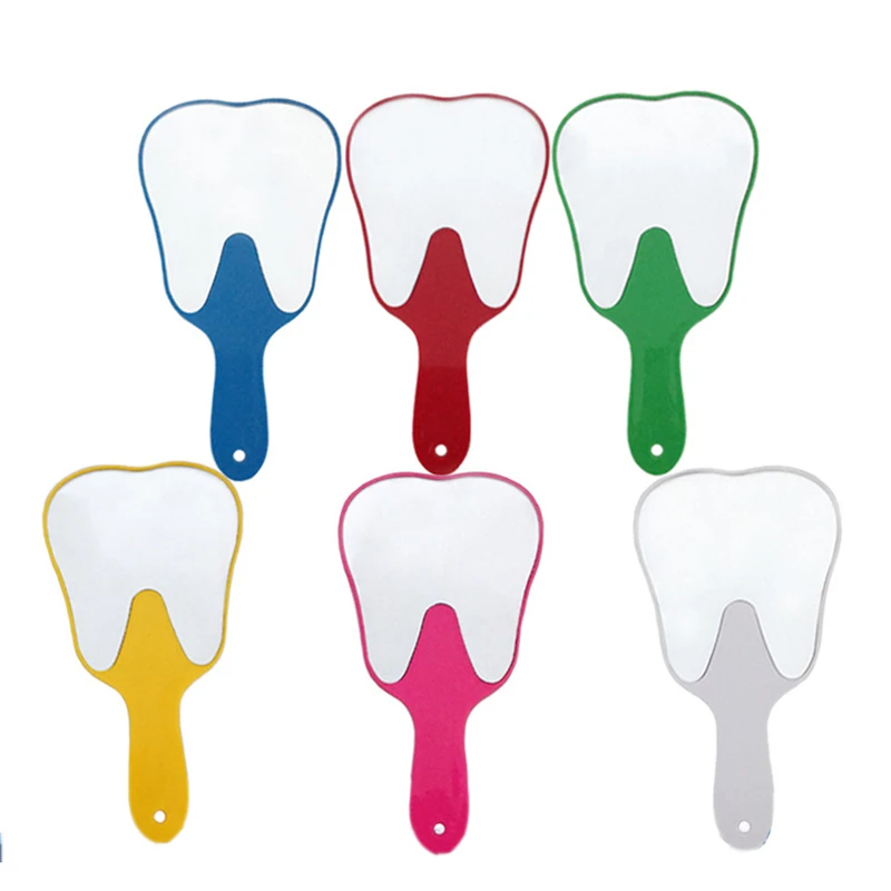 

1 PCS Cute Handle Dental Mirror Tool Unbreakable Patient Hand Mirror