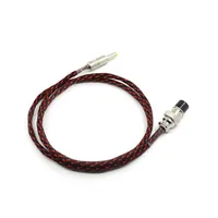 1.2M GX16-2 Pin To 5.5*2.1MM Silver Plated DC Linear Power Supply Output Cable 1