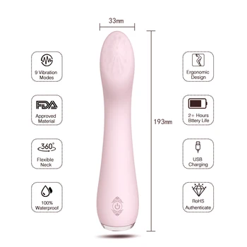G Spot Dildo Vibrator Sex Toys for Woman Silicone Waterproof 9 Mode Vibrador Erotic G-spot Clitoris Massage Female Masturbator 4