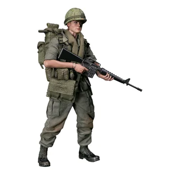 

15cm 1/12 Action Figure Realistic Headsculpt DIY Handmade Pocket Elite Series Army 25th Infantry Division Private Soldier Model