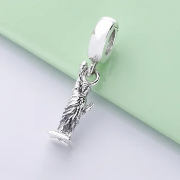 

New Original 925 Sterling Silver Goddess Of Liberty Portrait Dangle Charms Pendant Beads Fit Pandora Bracelet Women DIY Jewelry