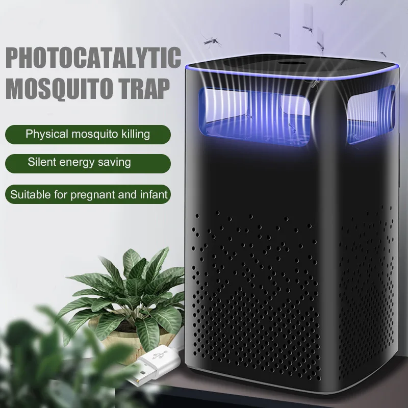 Противомоскитная лампа от комаров, модная удобная квадратная форма, с usb-кабелем, для гостиной, для борьбы с вредителями в помещении
