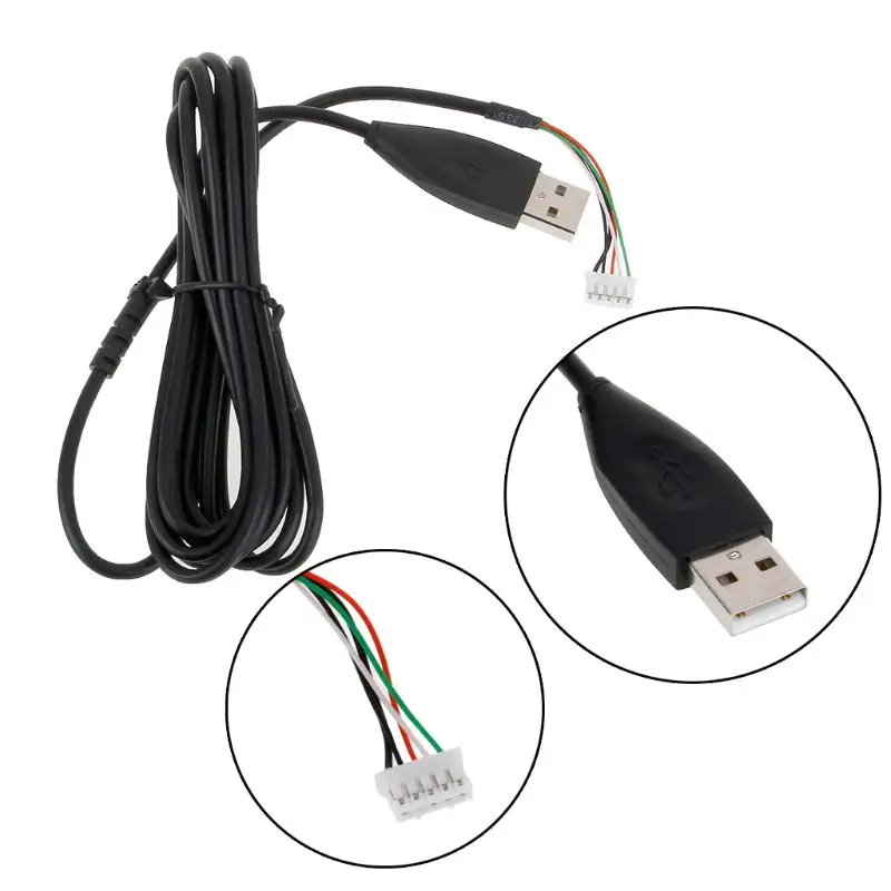 

USB Soft Mouse Cable Line Replacement Wire For Logitech G402 Hyperion Fury Mouse 95AD