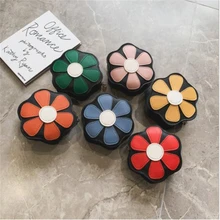 Милая Цветочная сумка на плечо для девочек, милая посылка, модная сумка через плечо из искусственной кожи, сумка для покупок, хранение кошелек, подарок