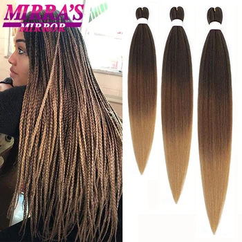 Braiding Hair Pre Stretched 20"30" Synthetic Hair Extension Jumbo Braids Hair For Crochet Passion Twist Hair 1/3/6/8/10 Pcs Bulk 1