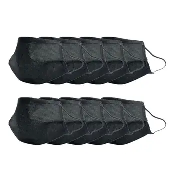 

10 pcs Black Reusable Anti Dust Face Mask Washable Cotton Mouth Face Masks 3 Layers Disposable Pollution Protection masks