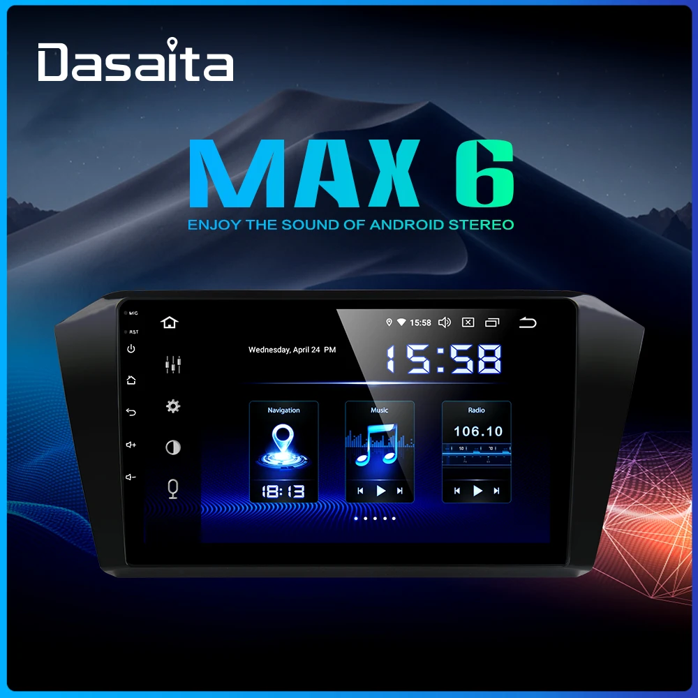 Dasaita 2 Din Android 9 0 радио для Passat 2016 автомобильный Радио 10 &quotips экранный проигрыватель