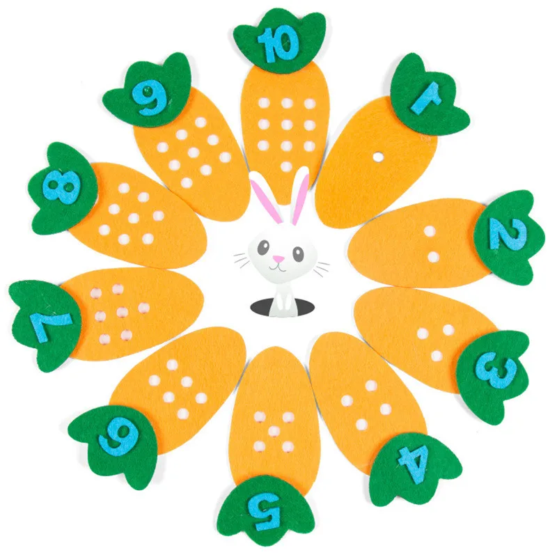 Montessori Kindergarten Teaching Manual DIY Weave Cloth Clock Baby Early Learning Education Toys Montessori Kids Math Toys