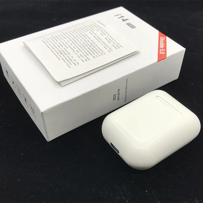 I14 TWS Bluetooth 5,0 Беспроводные наушники гарнитуры наушники с зарядным устройством для ecouteur iphone 7 samsung Xiaomi huawei LG honor
