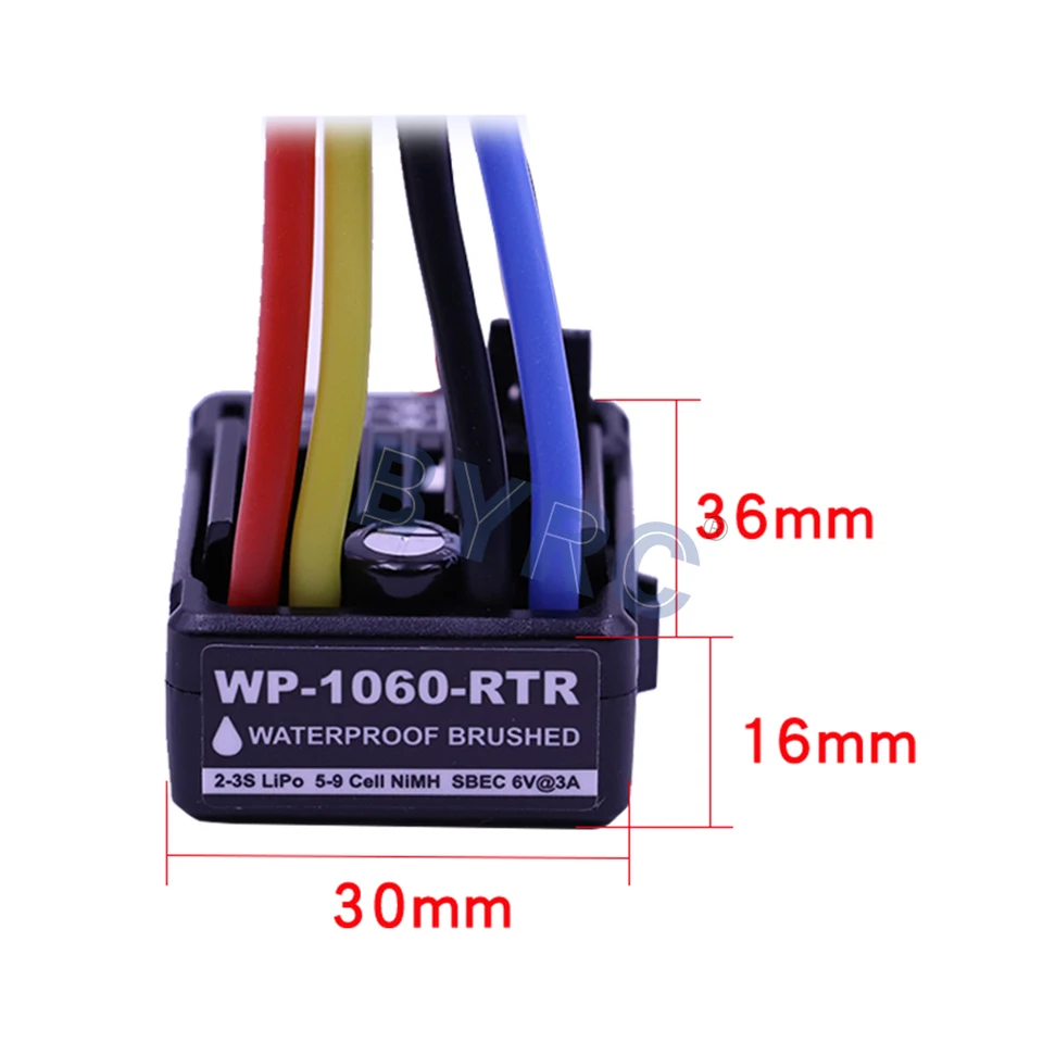 HobbyWing QuicRun 1060 ESC Regolatore di velocà elettronico spazzolato 60A ESC per auto RC 1:10 impermeabile per auto RC  26