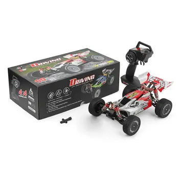 

XKS 1/14 Electric Four-wheel Drive Off-road Vehicle Aluminum Alloy High Speed RC Car with 550 Strong Magnetic Motor