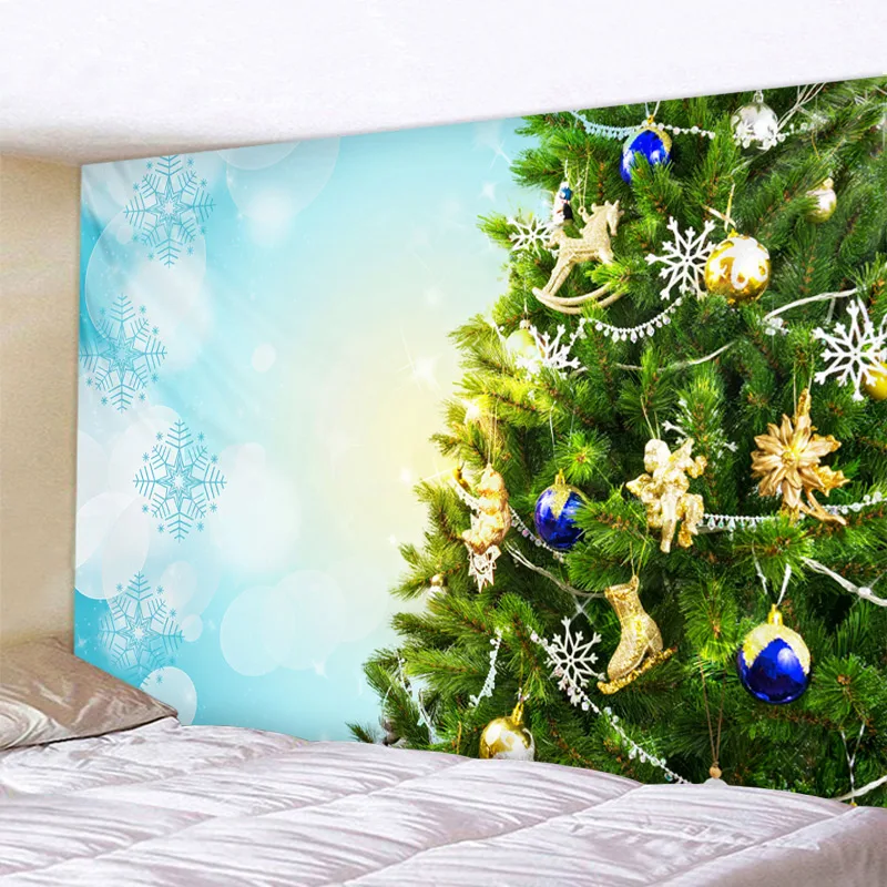 

Decorative christmas tree Art Home Wall Hanging Tapestry Wall Ornamentation Christmas Wall Decor High Quality Tapestry Home Deco