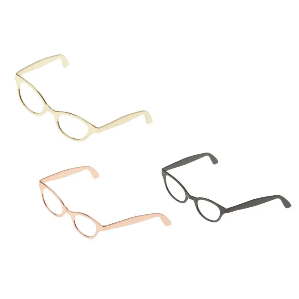 1/6 Scale Doll Metal Frame Eyeglasses Spectcles No Lens Glasses for HT/PH/SS/DID/DML/TC 12 inch Action Figure Body 1/6 Scale Doll Metal Frame Eyeglasses Spectcles No Lens Glasses for HT/PH/SS/DID/DML/TC 12 inch Action Figure Body