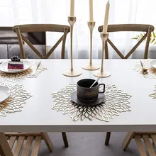 Tavolo da pranzo tovaglietta foglia di loto modello foglia pianta da cucina tavolino tappetini sottobicchieri sottobicchieri sottobicchieri decorazioni per la casa tovaglietta
