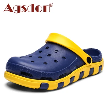 

New Fashion Sandals Men Clogs Summer Shoes Mens Slippers Breathable Anti-Slip Garden Shoes Male Casual Beach Flip Flops Sandalia
