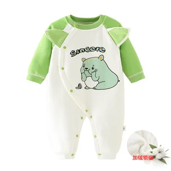 

Infants Onesie Autumn and Winter Baby Pajamas Winter Warm Clothes for Babies Newborns Romper