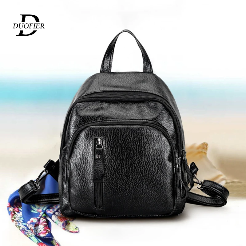 

Women Leather Backpack High Quality Shoulder Bag College Preppy Bag for Student Ladies Daily Back Pack Shop Trip Shoulder Bag