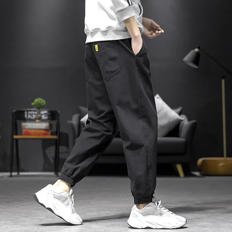 

Northern Boundary Men'S Wear 2020 Spring New Style Japanese-style Large Size Casual Pants Men's Loose-Fit Washing Skinny Capri P