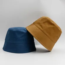 Новая осенняя и зимняя шапка женская одноцветная Ретро Рыбацкая шляпа Женская волна Мужская Осенняя модная уличная шляпа-ведро