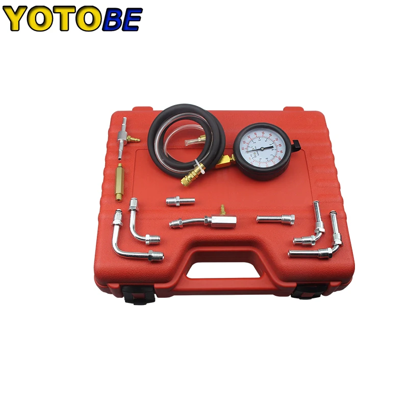 Deluxe Manometer Fuel Pressure Gauge Engine Testing Kit Fuel Injection Pump Test Automotive Hand