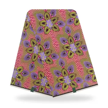 

Latest african fabric 6yards nigerian ankara wax 100% cotton fabric African wax Fabric african prints fabric