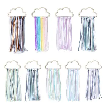 

Nordic Wooden Hollow Clouds Rainbow Tassel Wall Hanging Decoration Handmade Children Birthday Present Gifts