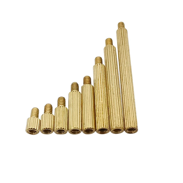 M1.6 Brass Round Spacers Female Threaded Standoff Pillar Spacer Studs  1.5-30mm