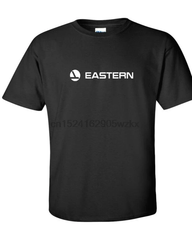 Белая футболка с логотипом в стиле ретро Eastern airmiles черная | Мужская одежда