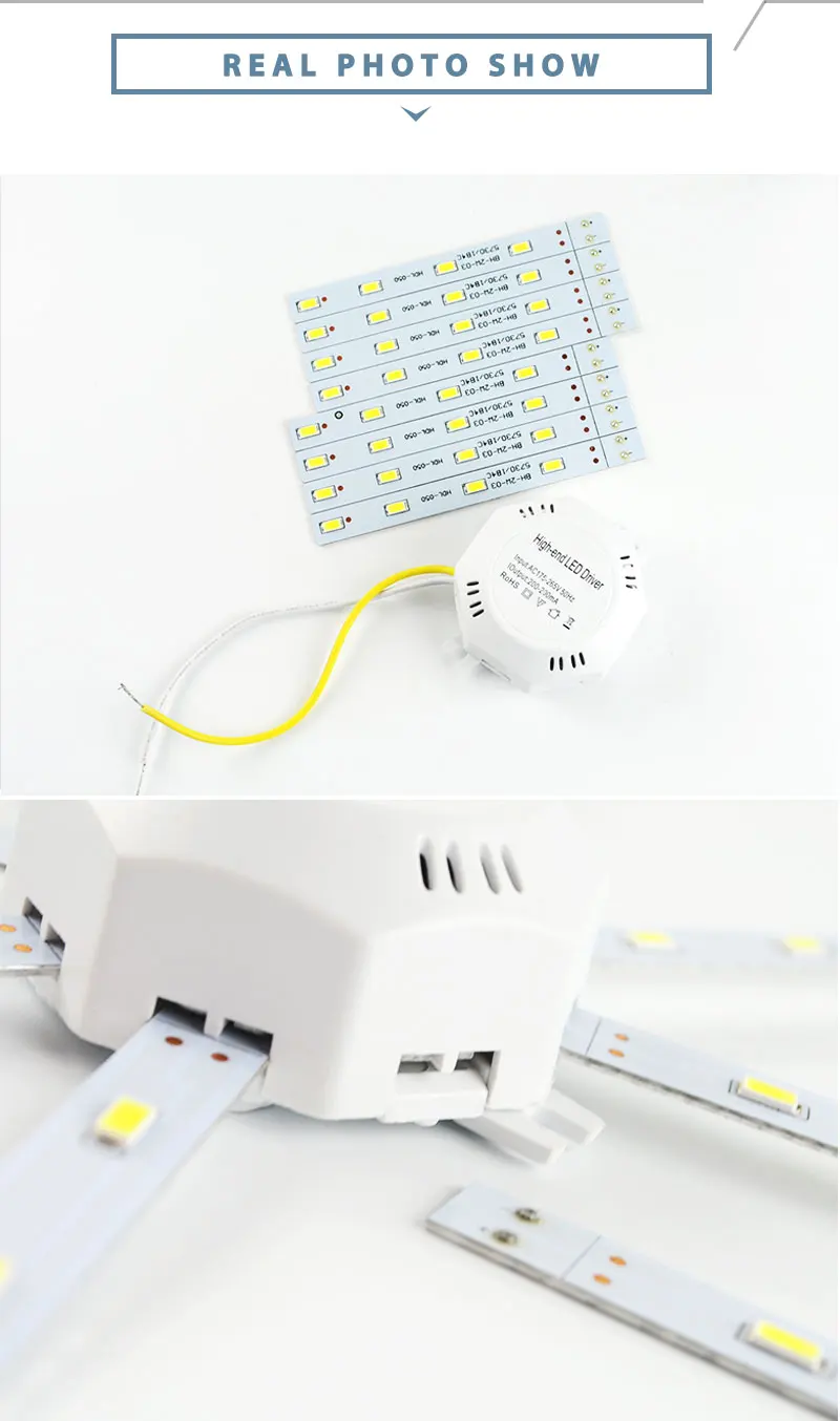 LED Ceiling Lamp Octopus Light 12W 16W 20W 24W Magnetic plate Ring Light Led Lamp 220V LED Light BoardSMD 2835 Cold Warm White