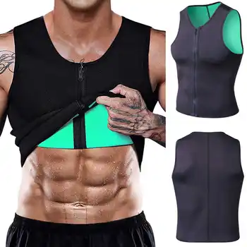 

Neoprene Body Shaper Slimming Sweat Sauna Suit Trainer Yoga Gym Cincher Vest Shapewear Man Waist Trainer Fat Burning Weight Loss