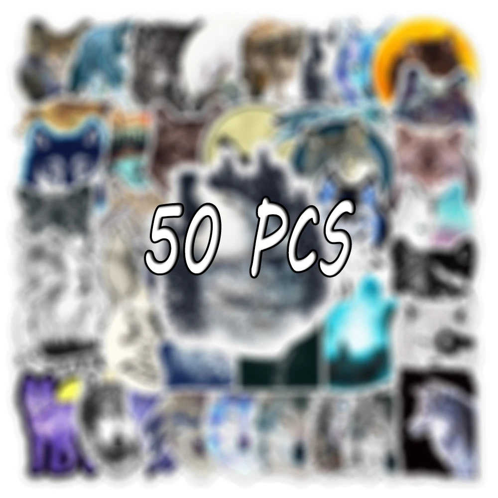 100 Pack Wolf Stickers,Wolf Decals For Kids Teens Girls,Gifts Vinyl Waterproof Stickers For Water Bottle Laptop - View #13