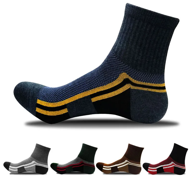 Cotton Sports Wear-resistant Breathable Men's Compression Socks Sole ...
