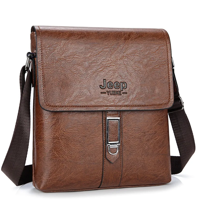 

2020 Men's Shoulder Bags Vintage Crossbody Bags High Quality Male Bag PU Leather Handbag Capacity Men Messenger Bags Tote Bag