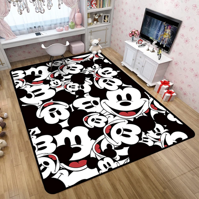Cartoon Mickey Kitchen Decoration Large Carpet Bedroom Door Anti-Slip Rug  Mat