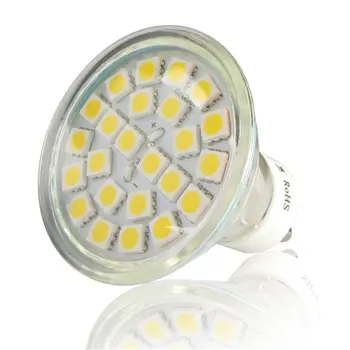 

10PCS 24Led SMD5050 GU10 Series 4.5-5W Light Bulbs 120 Degree Beam Angle Home Office High Power LED Lamp SMD3528