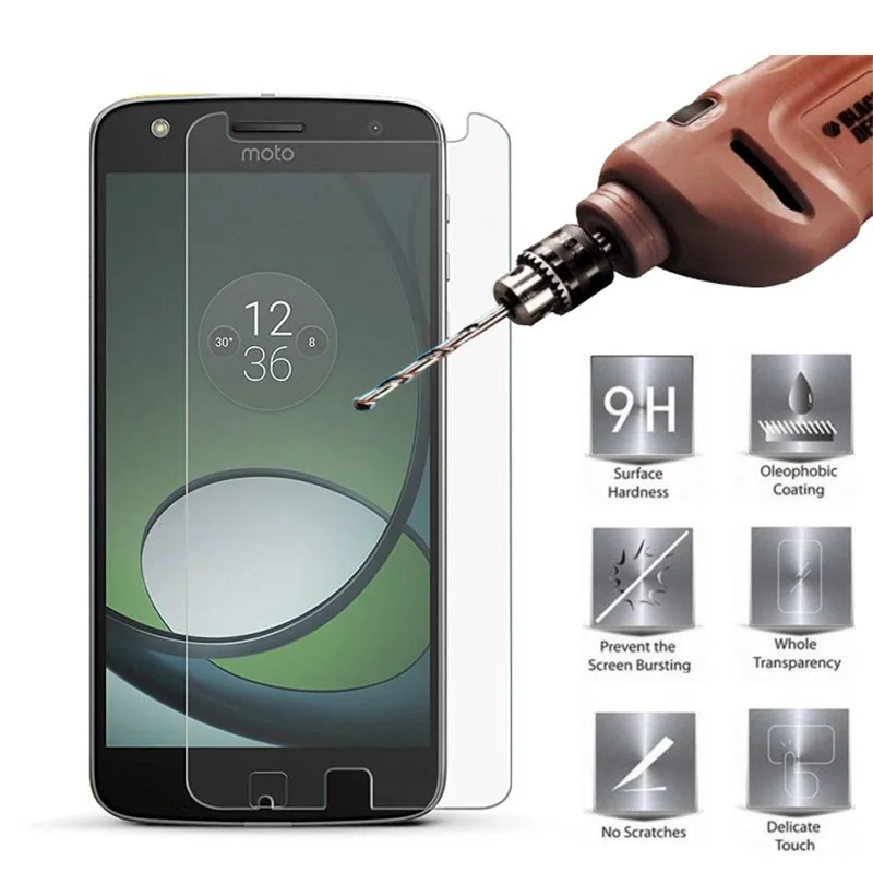 Закаленное стекло 9H для Motorola Moto G7 Power Z4 Z3 Z2 Z Play защитная пленка экрана P50 P40 P30 One