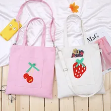 Южная Корея в японском стиле лень Стиль Милая вышитая Холщовая Сумка Женская сумка через плечо художественная и художественная хипстерская Студенческая