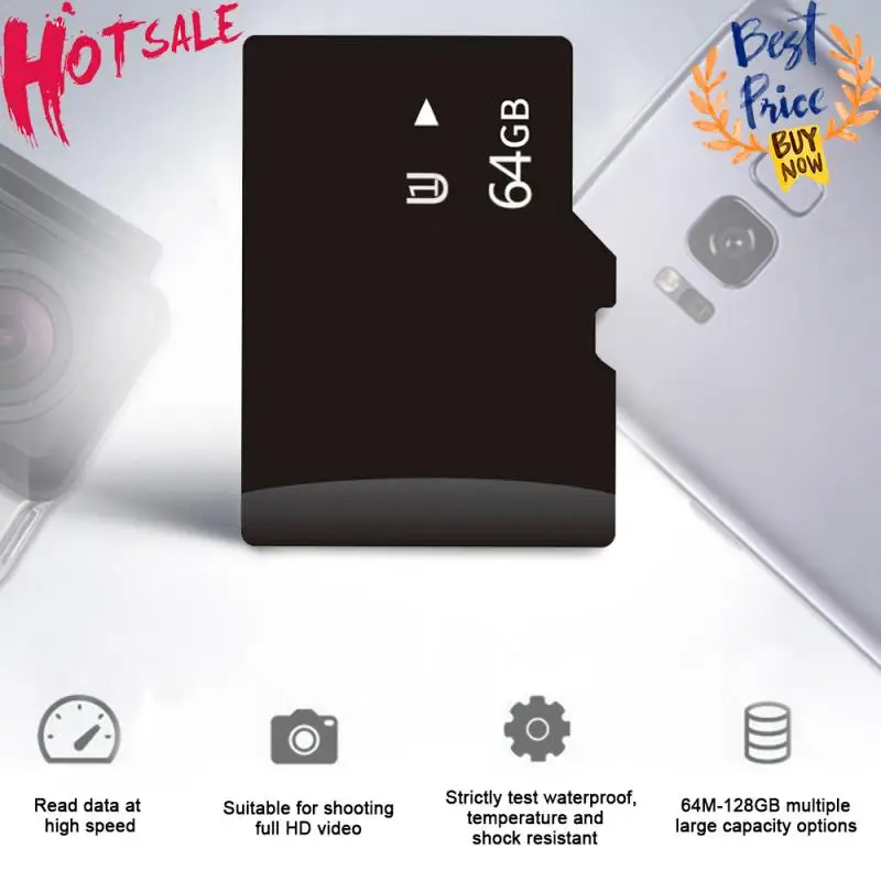 MicroSD карта памяти 128 ГБ 32 64 16 8 4 Гб TF флэш-карта 256 для телефона | Электроника