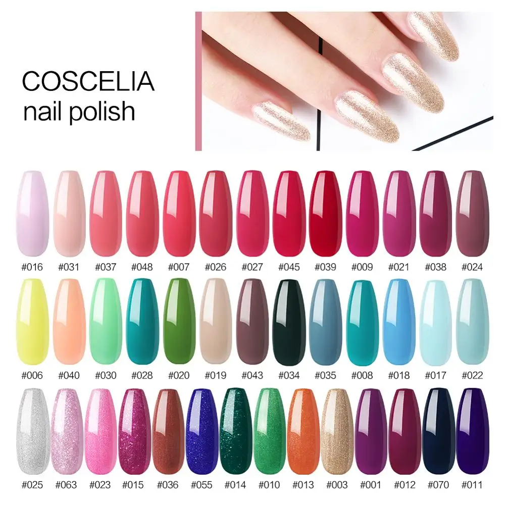 Set B COSCELIA гель для нейл-арта 10 мл чистый цвет ногтей УФ светодиодный Гель-лак для ногтей долговечный маникюрный набор впитывающий лак Гель-лак - Цвет: Set B
