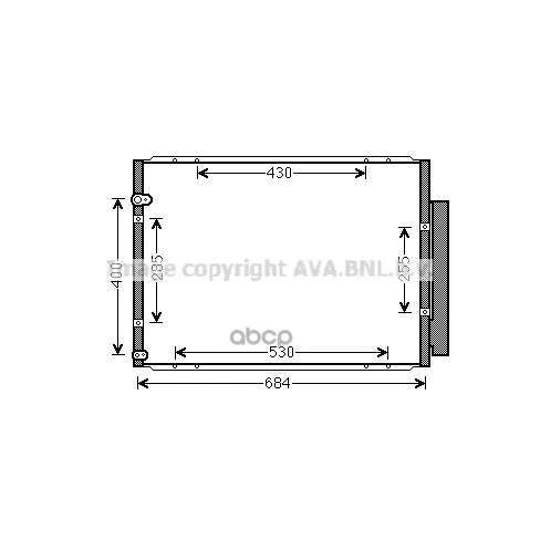 Радиатор Кондиционера Lexus: Rx(Mhu3, Gsu3, Mcu3) 400h/400h Awd 03-08 Ava арт. TO5574D