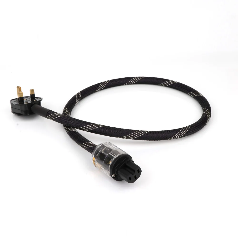 YTER AC 313Cu OFC медный кабель питания стандарта Великобритании Hi Fi сетевой шнур