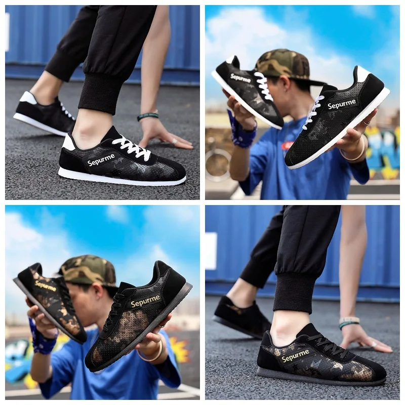 

Jinjiang Shoe Men's Breathable Canvas Shoes Korean-style Trend Teenager Sports Casual Cortez Warhead Trendy Shoes