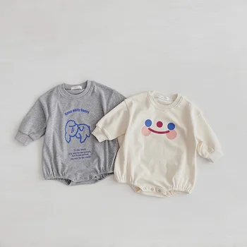 

MILANCEL 2020 new baby clothes smile bear baby boys bodysuit casual toddler girls jumpsuit bab outfit