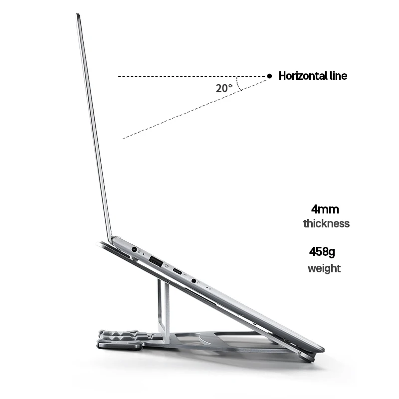 Llano подставка для ноутбука Складная Алюминиевая Подставка для ноутбука Складная регулируемая подставка для ноутбука планшет Невидимый охлаждающий кронштейн