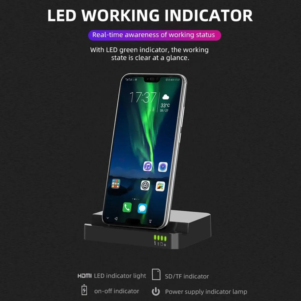 USB к HDMI док-станция адаптер питания для huawei P30 P20 Pro usb type-C концентратор док-станция для samsung S10 S9 Dex Pad станция