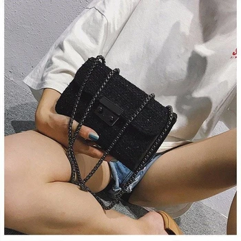 

Ins same women's bag 2020 summer new fashion retro small square bag Single Shoulder Messenger Bag girls leisure shoulder bag