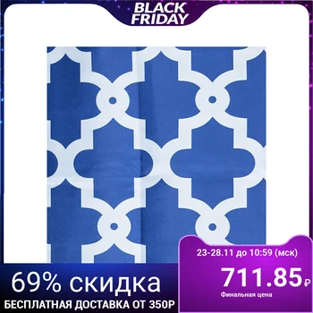 

Curtain for the bathroom 180 × 180 cm "Morocco", polyester, blue