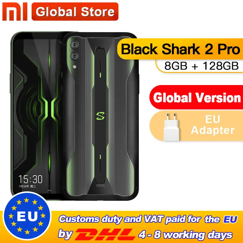 

Global Version Xiaomi Black Shark 2 Pro Snapdragon 855 Plus Octa Core 8 GB RAM 128GB ROM Gaming Smartphone 6.39" Full Screen