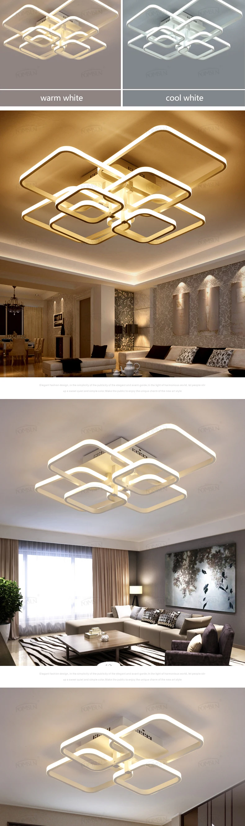Modern Ceiling Lights Lustres Led living Lighting Fixtures Living Dining Room Bedroom ceiling lamp